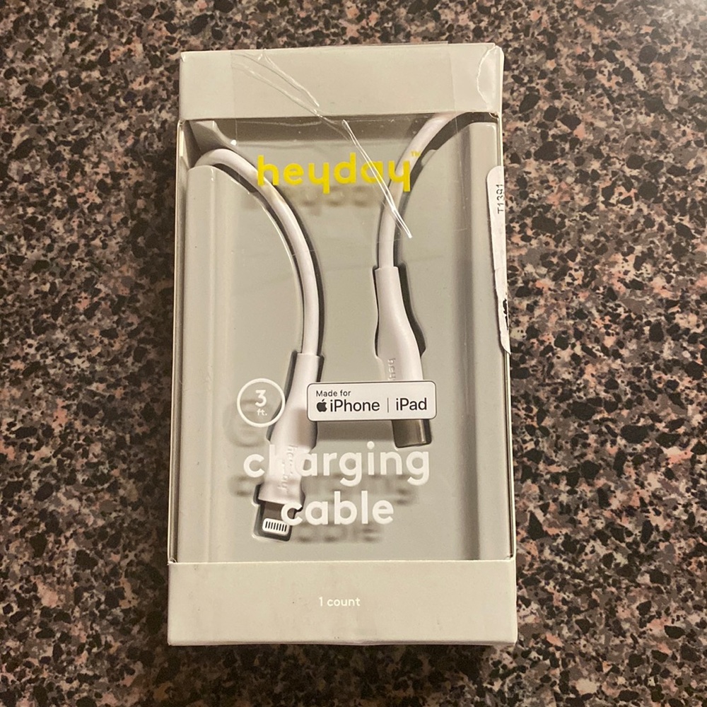 Heyday 3ft charging cable cord compatible with iPhone/iPad